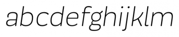 Modernica Standard Light Italic Font LOWERCASE