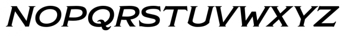 Modestolite Lite Expanded Italic Font UPPERCASE