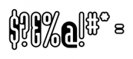 Modula Outlined Regular Font OTHER CHARS
