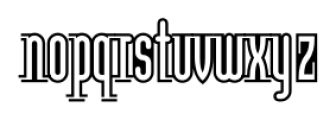 Modula Outlined Regular Font LOWERCASE