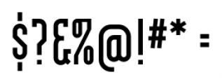 Modula Serif Bold Font OTHER CHARS