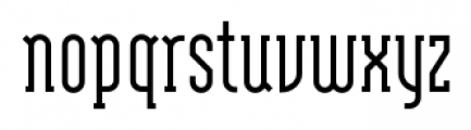 Modula Serif Regular Font LOWERCASE