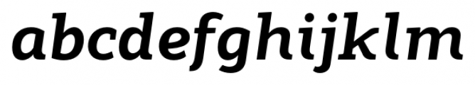 Modum ExtraBold Italic Font LOWERCASE