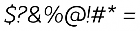 Modum Italic Font OTHER CHARS