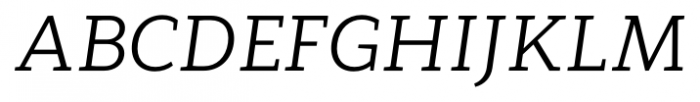 Modum Italic Font UPPERCASE