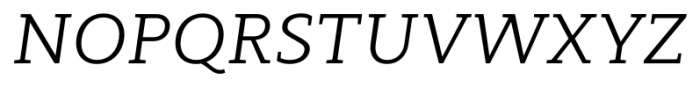 Modum Italic Font UPPERCASE