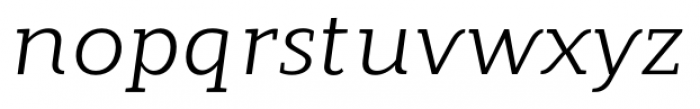 Modum Italic Font LOWERCASE