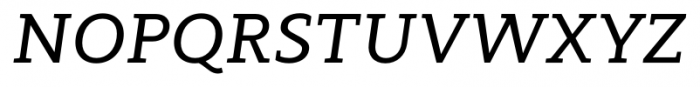 Modum Medium Italic Font UPPERCASE