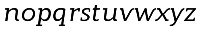 Modum Medium Italic Font LOWERCASE