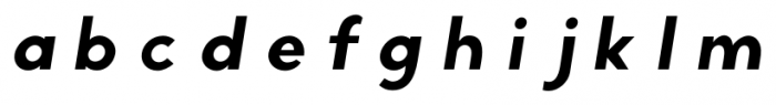 Monod Oblique Font LOWERCASE