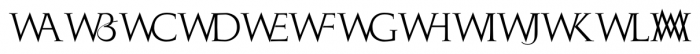 Monogramma WX Font UPPERCASE