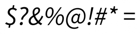 Monrad Italic Font OTHER CHARS