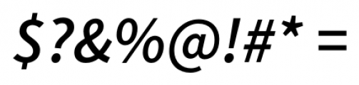 Monrad Semi Bold Italic Font OTHER CHARS