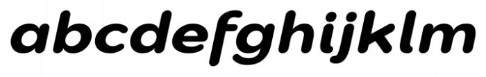 Montag Black Oblique Font LOWERCASE
