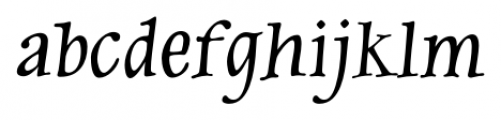 Moonbeam  Italic Font LOWERCASE