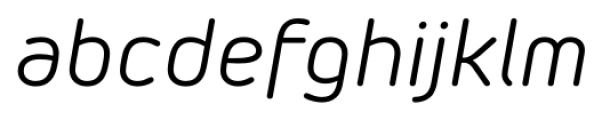 Morebi Rounded Italic Font LOWERCASE