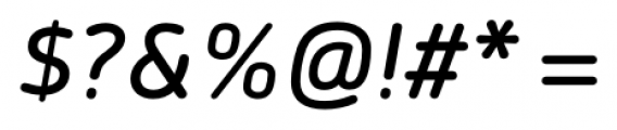 Morebi Rounded Medium Italic Font OTHER CHARS