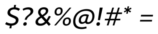 Motiva Sans Regular Italic Font OTHER CHARS