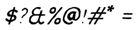 Movskate Slide Italic Font OTHER CHARS