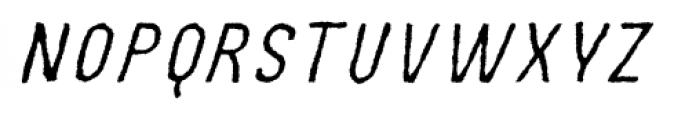 Movskate Slide Italic Font LOWERCASE