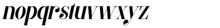 MORVA Italic Font LOWERCASE