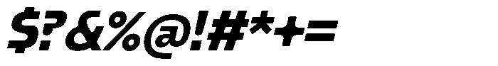 Mobilo Black Italic Font OTHER CHARS