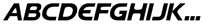 Mobilo Black Italic Font UPPERCASE