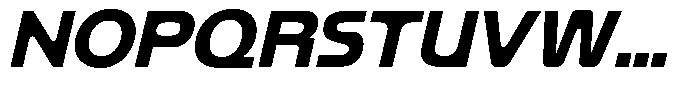 Mobilo Black Italic Font UPPERCASE