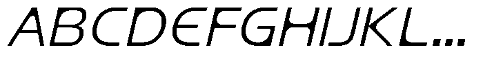 Mobilo Italic Font UPPERCASE