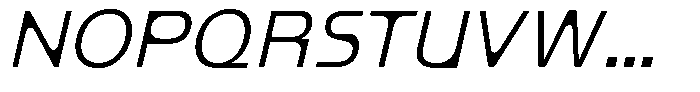 Mobilo Italic Font UPPERCASE