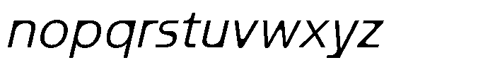 Mobilo Italic Font LOWERCASE