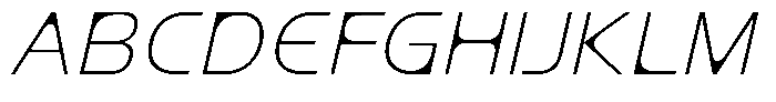 Mobilo Light Italic Font UPPERCASE