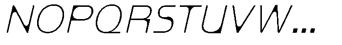 Mobilo Light Italic Font UPPERCASE
