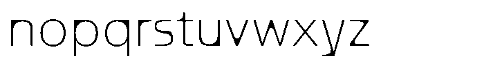 Mobilo Light Font LOWERCASE