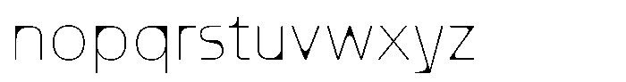 Mobilo Thin Font LOWERCASE