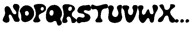 Mocha Bubble Font UPPERCASE