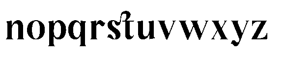 Mocha Dahlia Regular Font LOWERCASE