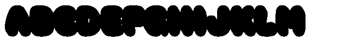 Mochi Boom Extrude Font UPPERCASE
