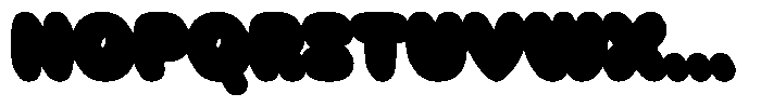 Mochi Boom Extrude Font UPPERCASE