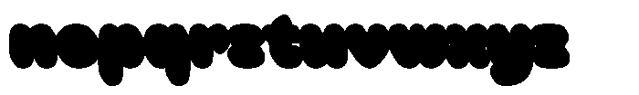 Mochi Boom Extrude Font LOWERCASE