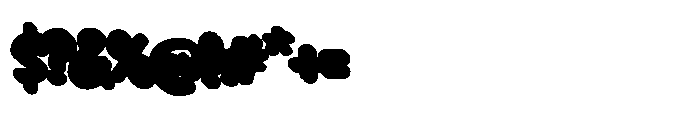 Mochimo Black Shadow Font OTHER CHARS