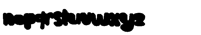 Mochimo Black Shadow Font LOWERCASE