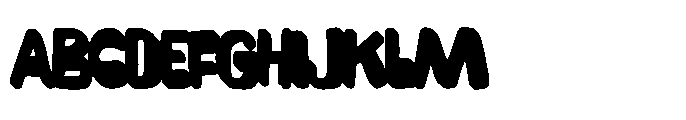 Mochimo Thin Shadow Font UPPERCASE