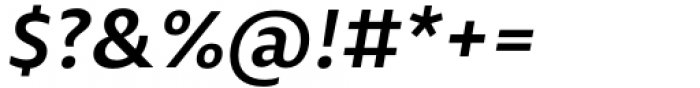 Modal Semibold Italic Font OTHER CHARS