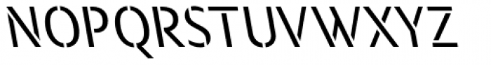 Modal Stencil Back Italic Font UPPERCASE