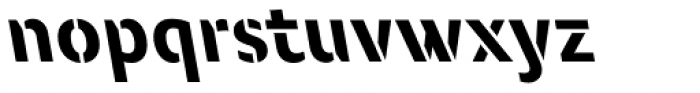 Modal Stencil Bold Back Italic Font LOWERCASE