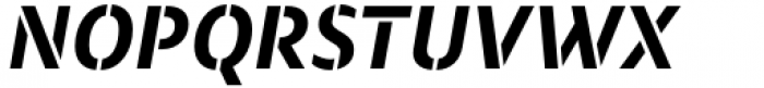 Modal Stencil Bold Italic Font UPPERCASE