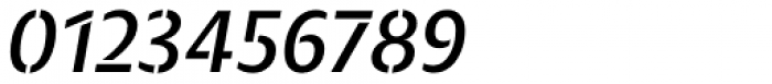 Modal Stencil Medium Italic Font OTHER CHARS