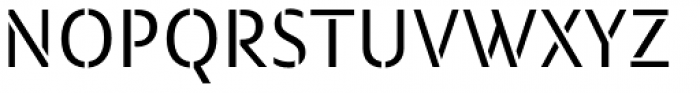 Modal Stencil Regular Font UPPERCASE