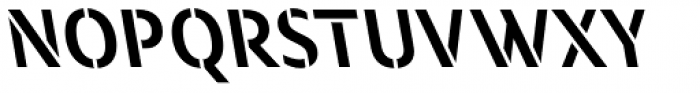 Modal Stencil Semibold Back Italic Font UPPERCASE